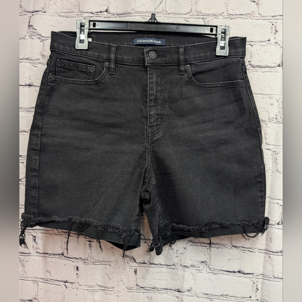 Calvin Klein Black Denim Shorts